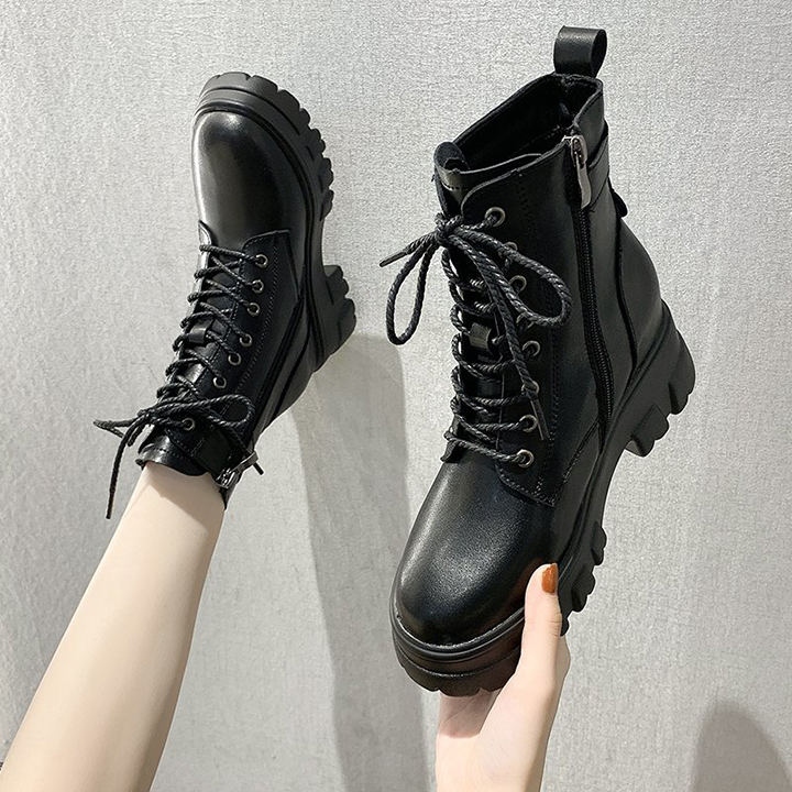 Giày cổ cao đế 8cm đai sau pb595-4098