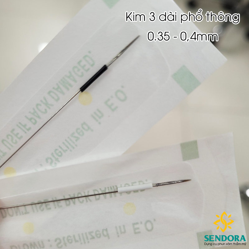 Kim 3 tròn phổ thông dùng cho máy xăm – 50 kim