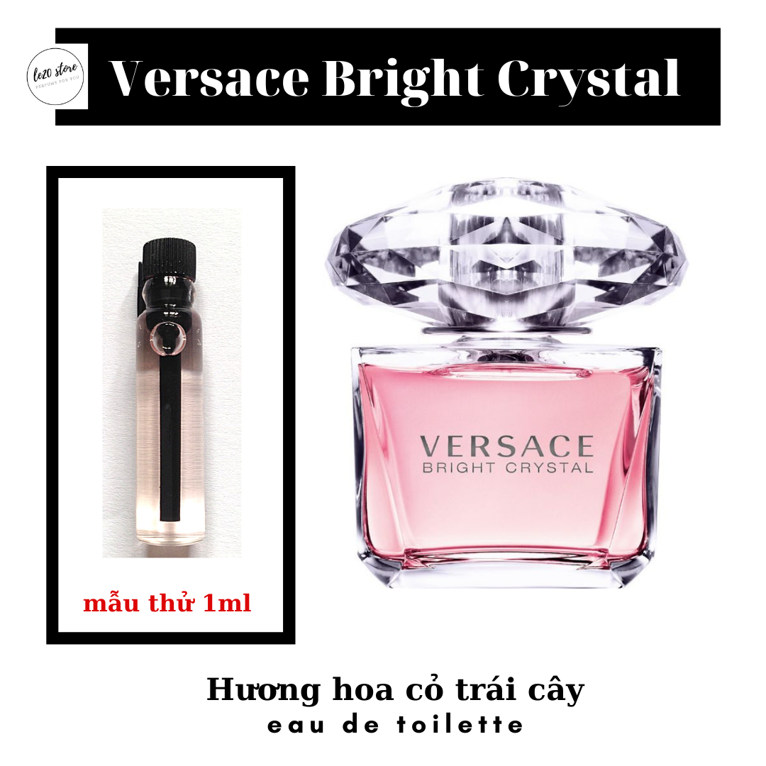 Mẫu thử 1ml Nước hoa nữ chính hãng Versace Bright Crystal - nước hoa nữ thơm lâu - nuoc hoa versace - nuoc hoa cao cap - nước hoa nữ  - nuoc hoa nu