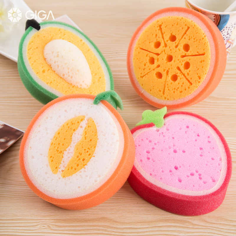 Làm sạch trái cây thiết yếu Giga miếng bọt biển rửa chén/vải rửa chén/Khăn Rửa Chén khử nhiễm/miếng cọ rửa dày nhà bếp/vải lau không dầu mỡ