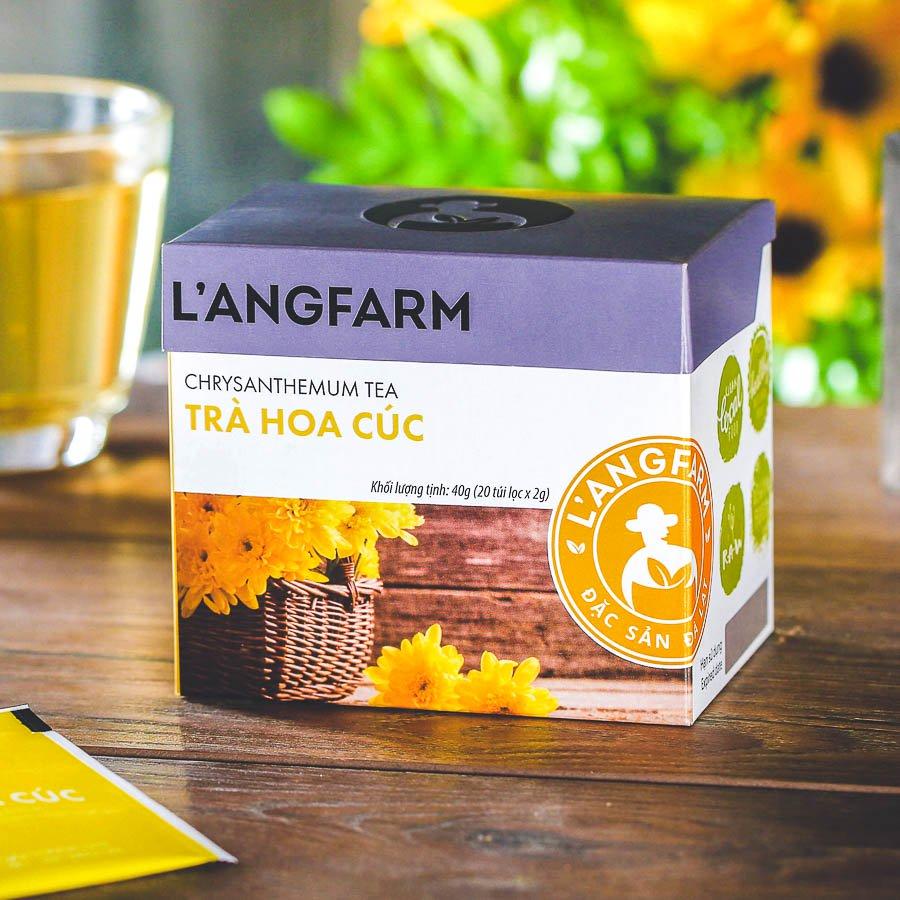 Trà Hoa Cúc túi lọc L'ANGFARM - Đặc sản Đà Lạt (20 tép/hộp)
