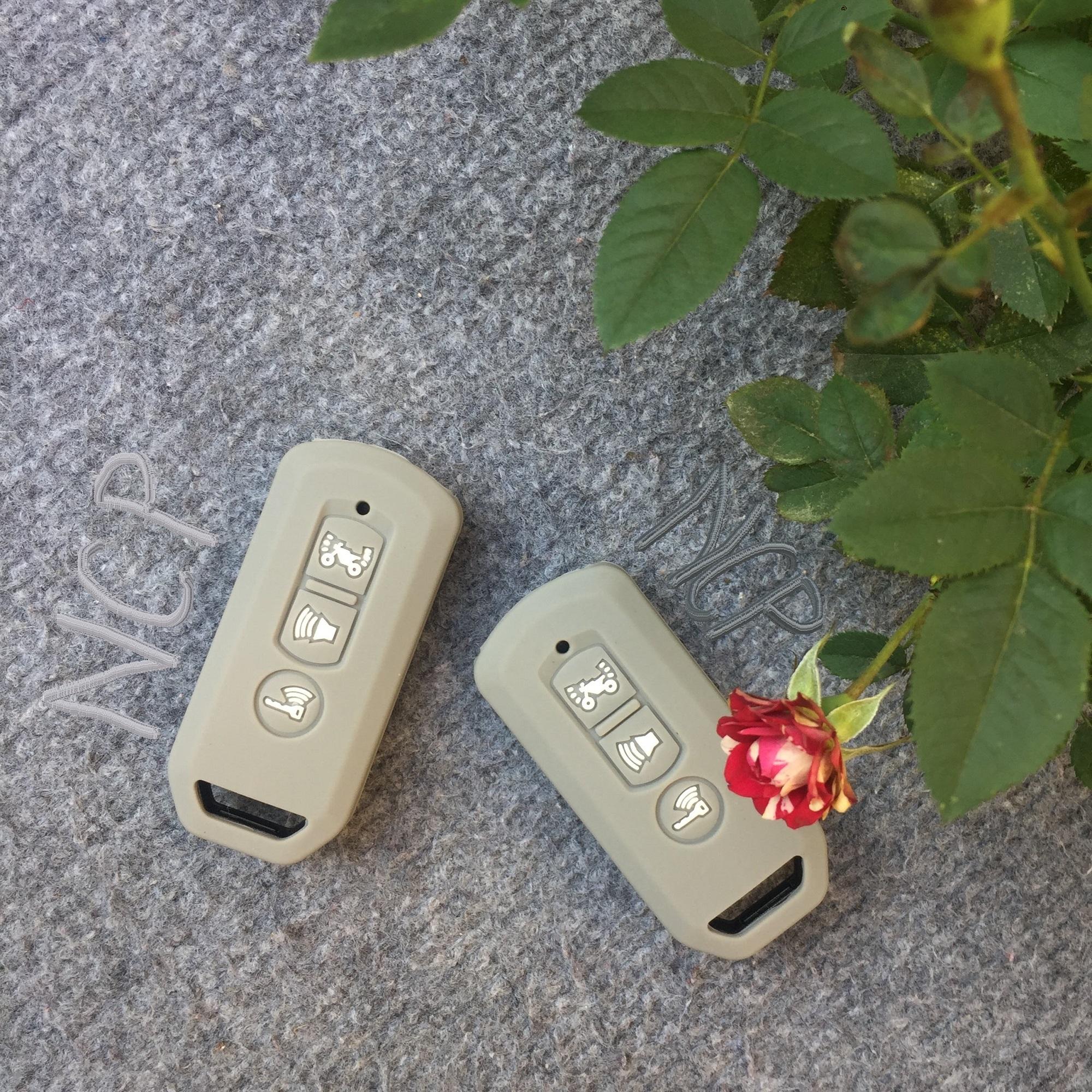 Bọc khóa smartkey Honda SH, SH mode, PCX màu Xám