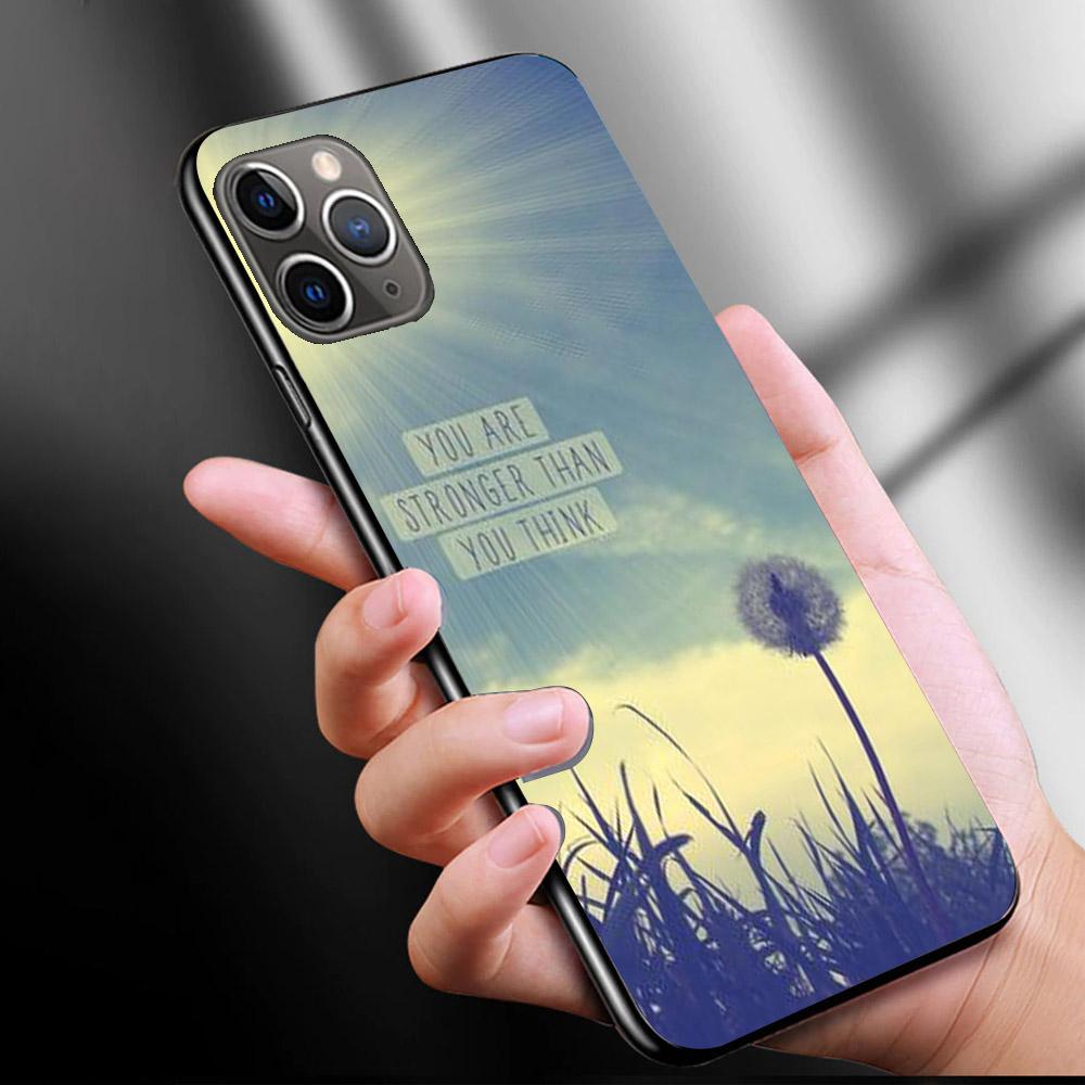 Ốp kính cường lực cho điện thoại iPhone 11 Pro - Câu nói hay MS CNH002