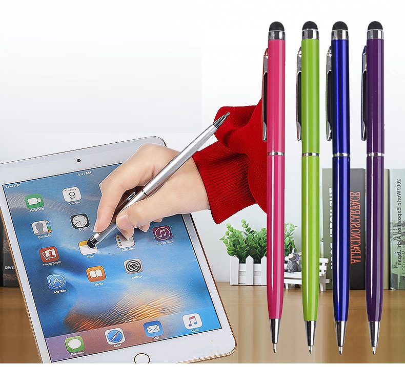 Bút Viết Cảm Ứng 2 In 1 Dùng Cho Điện Thoại Máy Tính Bảng ( Màu Ngẫu Nhiên)