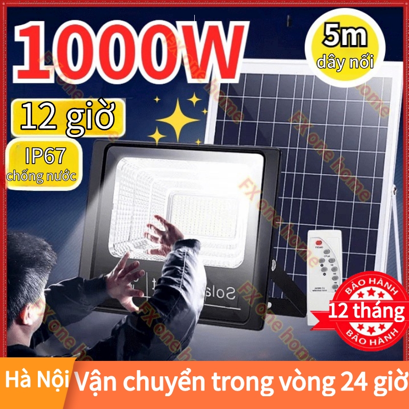 đèn năng lượng mặt trời trong nhà 1000wđèn led năng lượngđènnănglượngmặt động dây nối có remote Chống Nước Siêu Tiết Kiệm