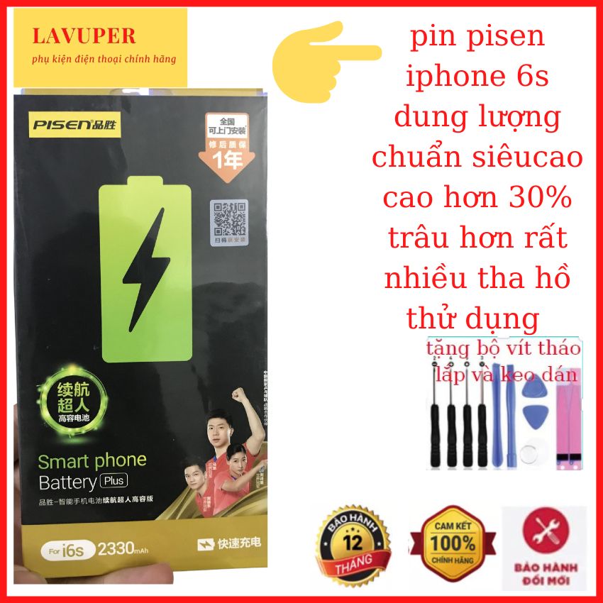Pin pisen i phone 6s dung lượng siêu cao 2330mah