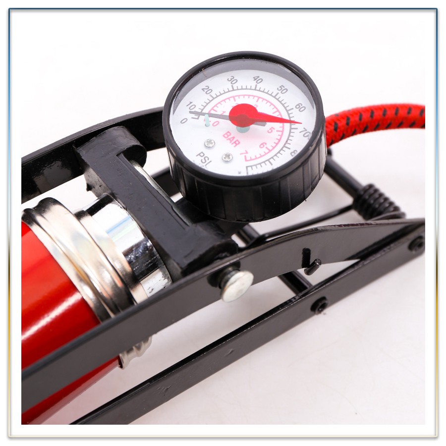 Bơm đạp chân mini Century dùng cho xe đạp, xe máy, ô tô