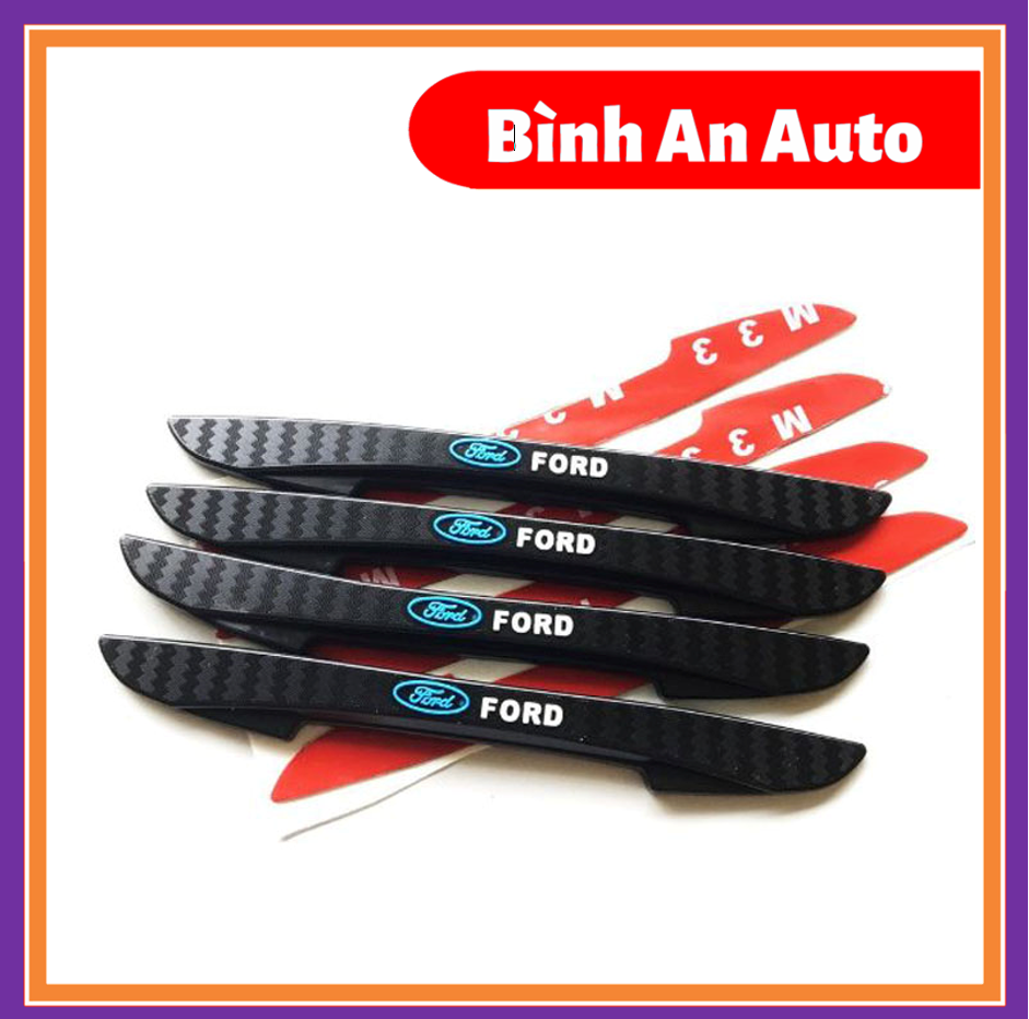 FORD - Nẹp chống va đập trầy xước cửa xe ô tô logo hãng Ford