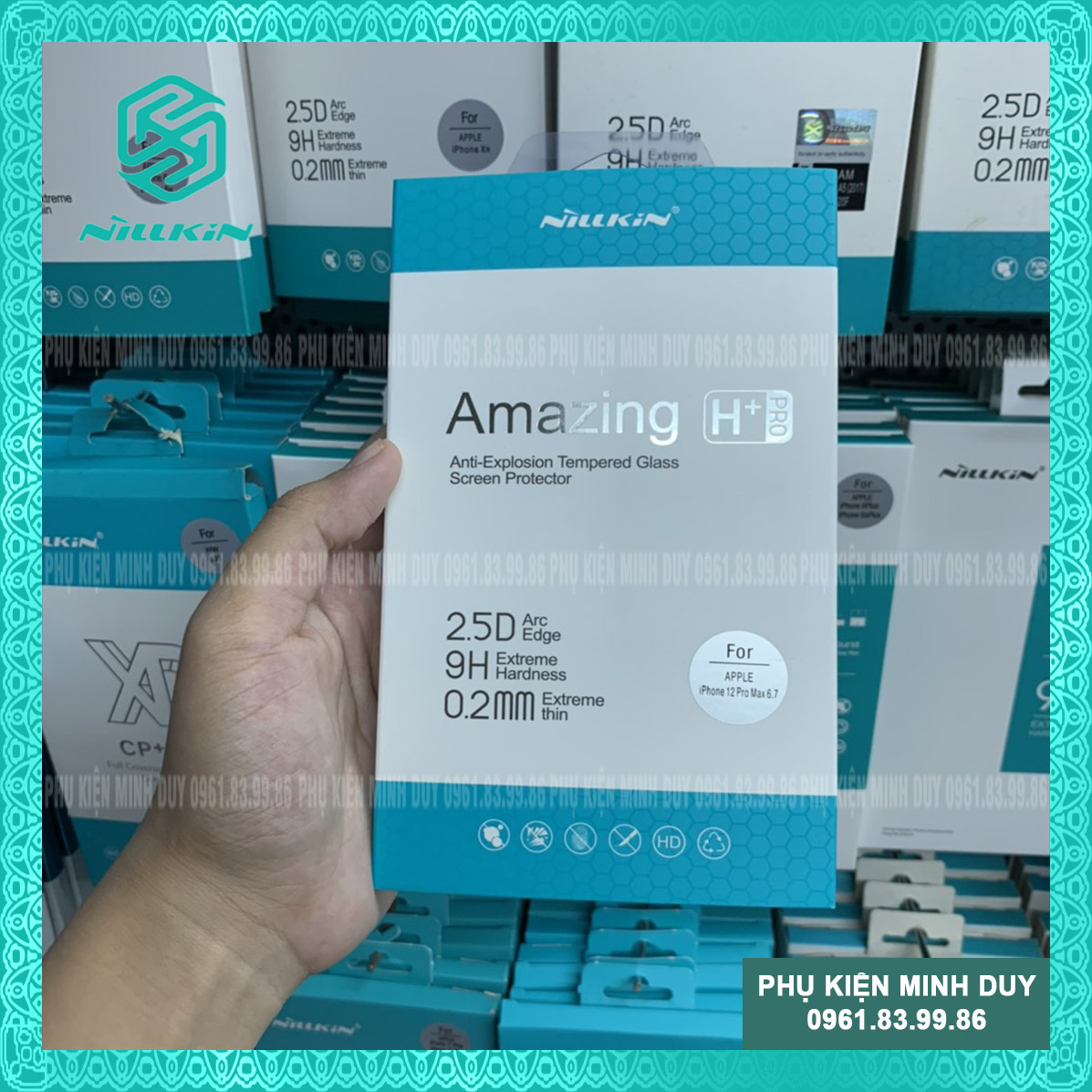 Kính cường lực Nillkin H+ Pro cho Iphone 12 Mini, 12 Pro và 12 Pro Max