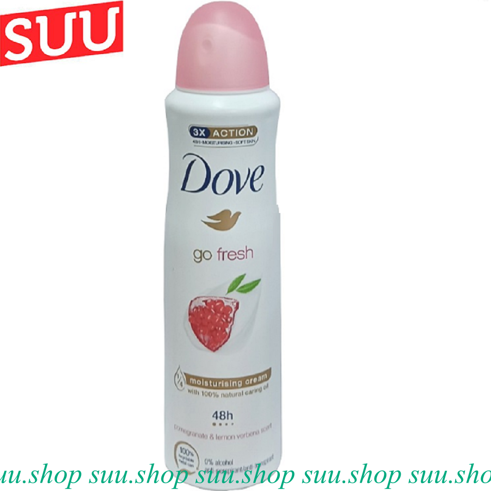 Xịt khử mùi nữ dove 150ml go fresh lựu