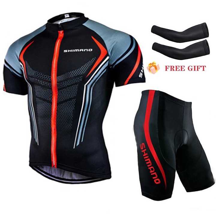 Bộ Quần Áo Đua Xe Đạp Tay Ngắn Có Đệm Lót Thời Trang 2022 Mới Shimano