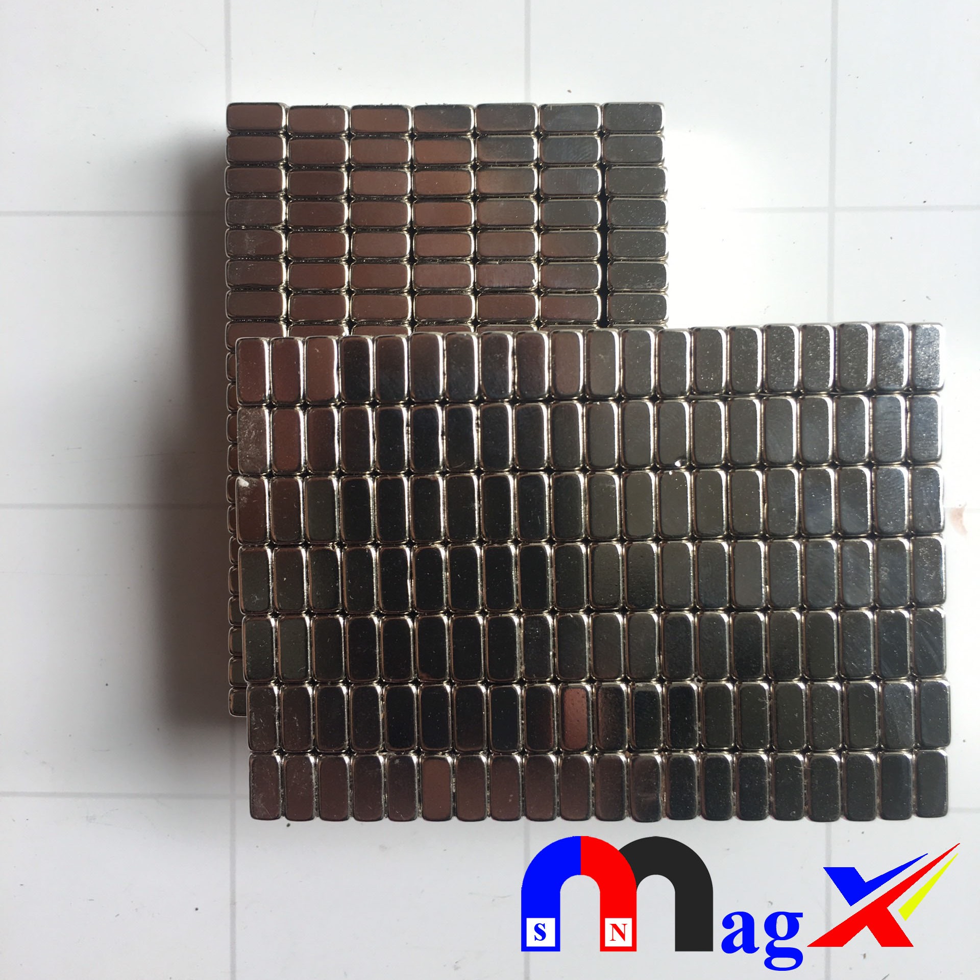 Nam châm đất hiếm hcn 20x10x5mm - mã n35 lực từ cực mạnh - bộ 10 viên