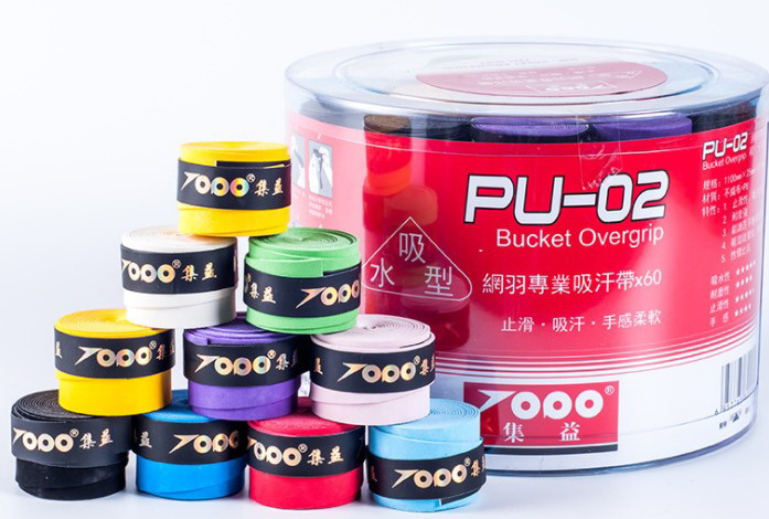 Quấn cán vợt cầu lông PU-02 siêu êm siêu thấm hút mồ hôi loại tốt chính hãng TOPO