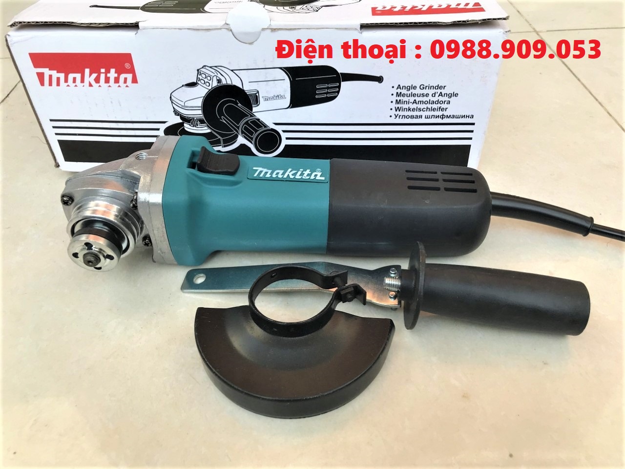 Máy mài góc, máy cắt Makita 9556 công tắc sườn