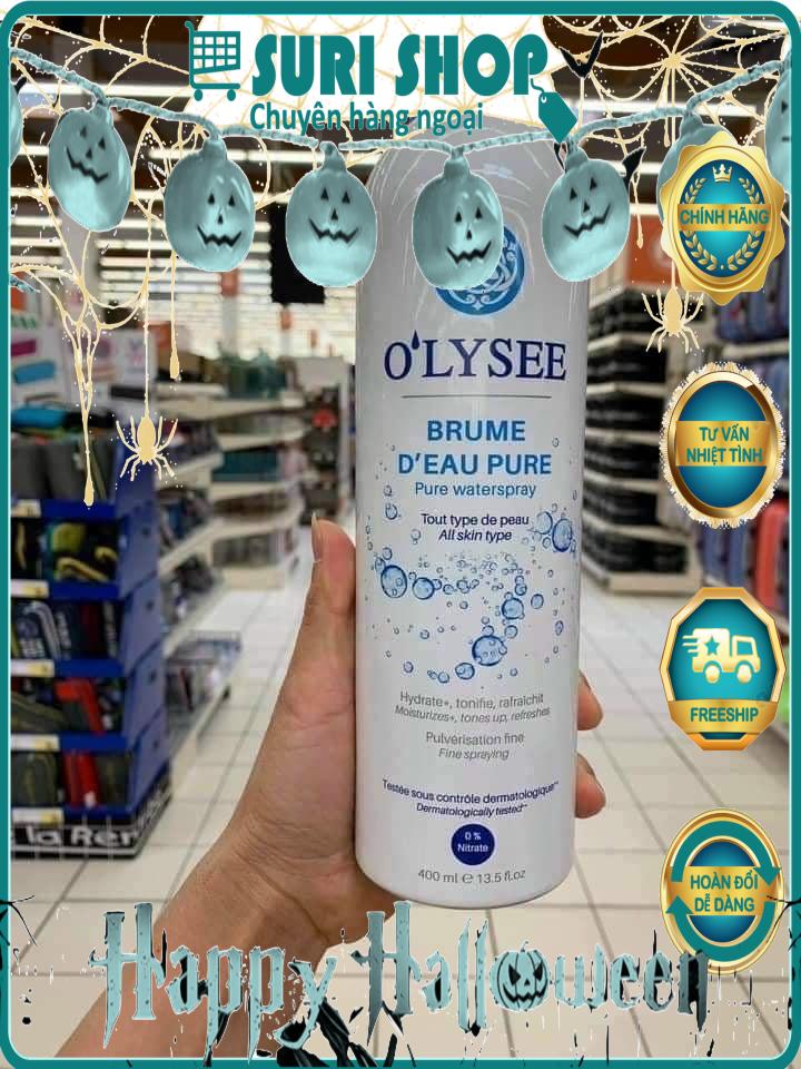 Xịt khoáng dưỡng da o'lysee pure waterspray pháp - 400ml