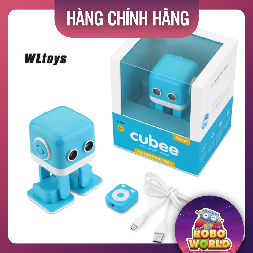 Robot thông minh STEM Cubee NHẢY - BẬT NHẠC - KỂ CHUYỂN - DẠY HỌC TIẾNG ANH, LẬP TRÌNH