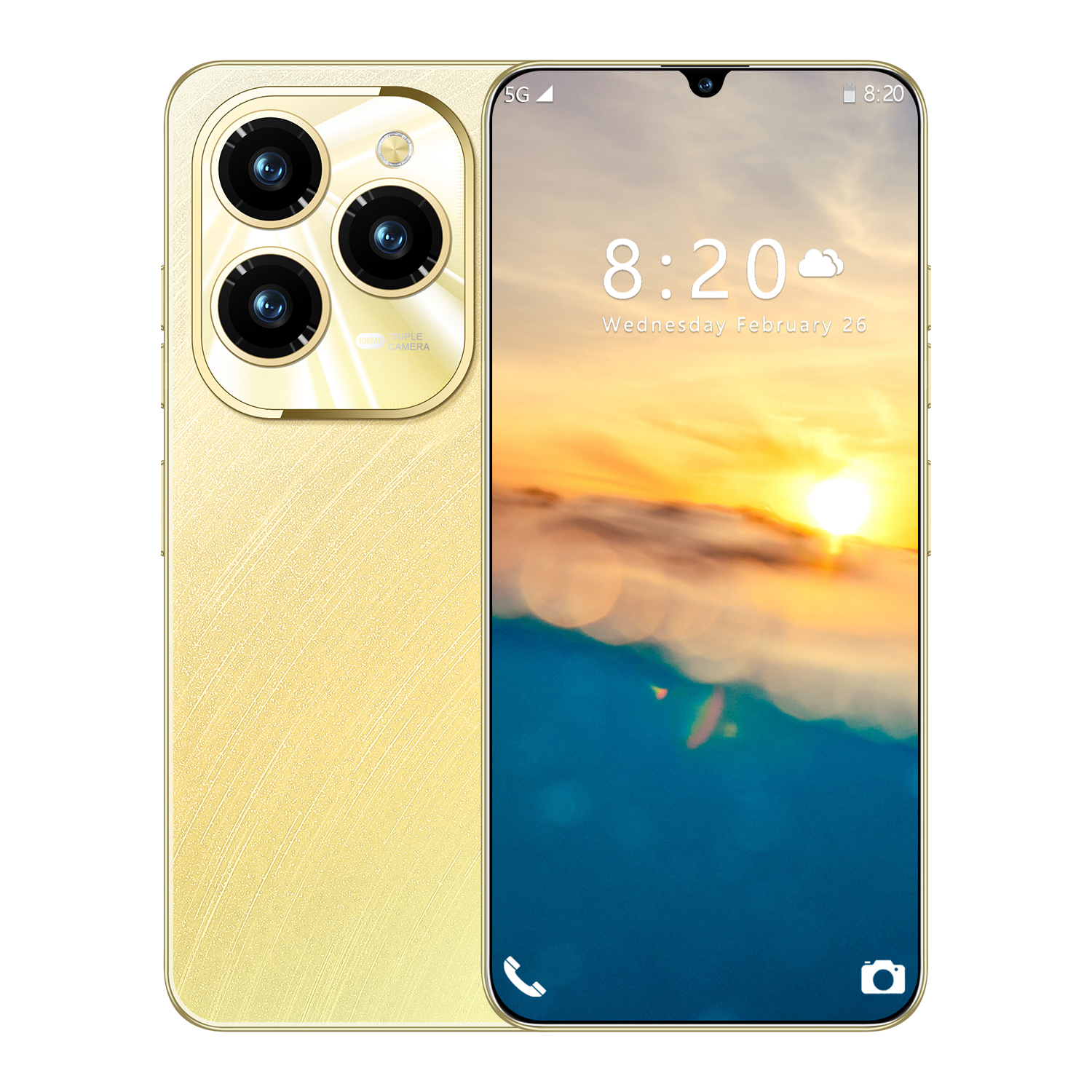 Ai Phone Smartphone 7.3inch cheap AI phone 16 + 1TB Big Memory cheap AI phone dual SIM Camera 108 + 72MP student cheap battery 6800mAh mobile phone battery - 5
