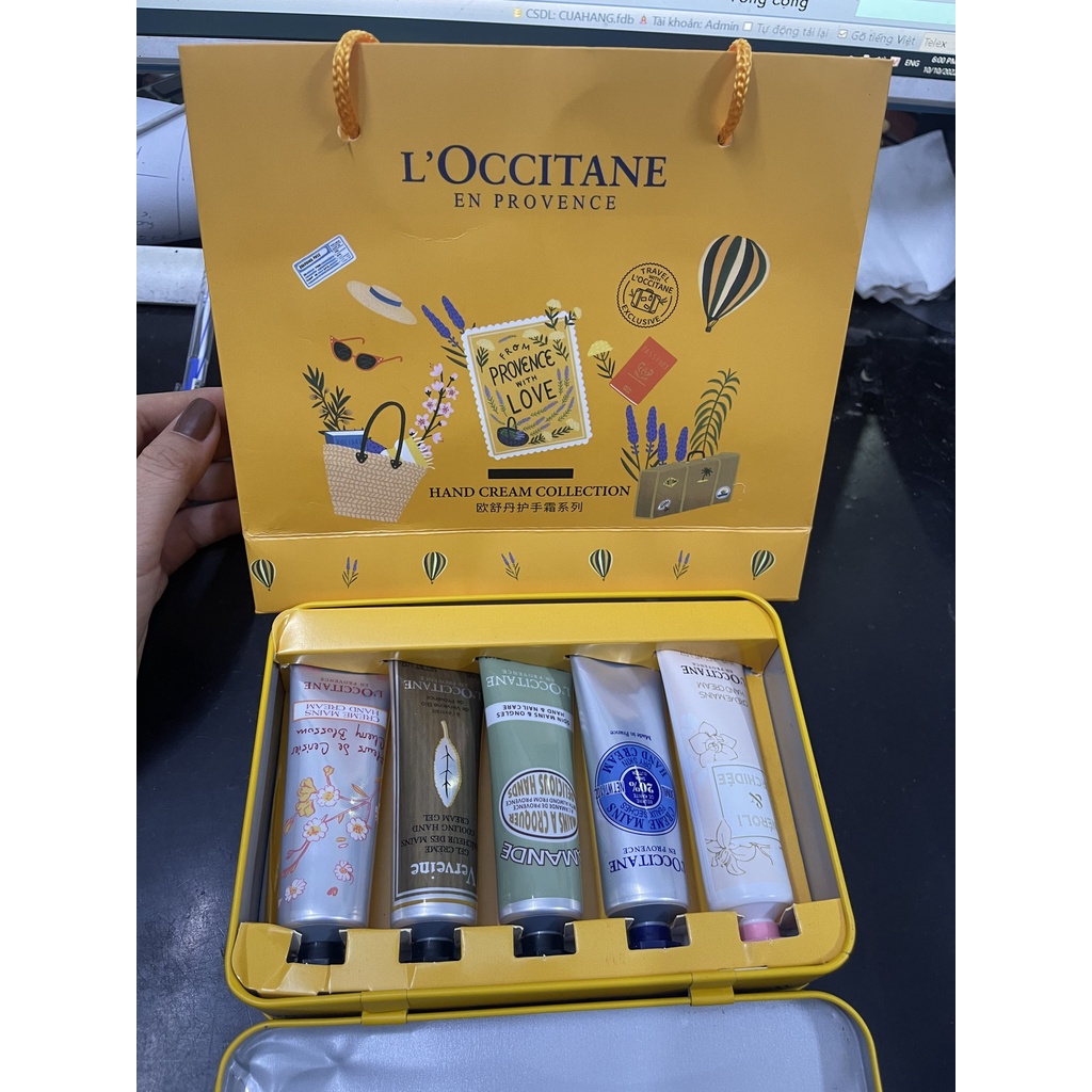 Set 5 Kem Dưỡng Da Tay Cao Cấp L Occitane Hand Cream Collection