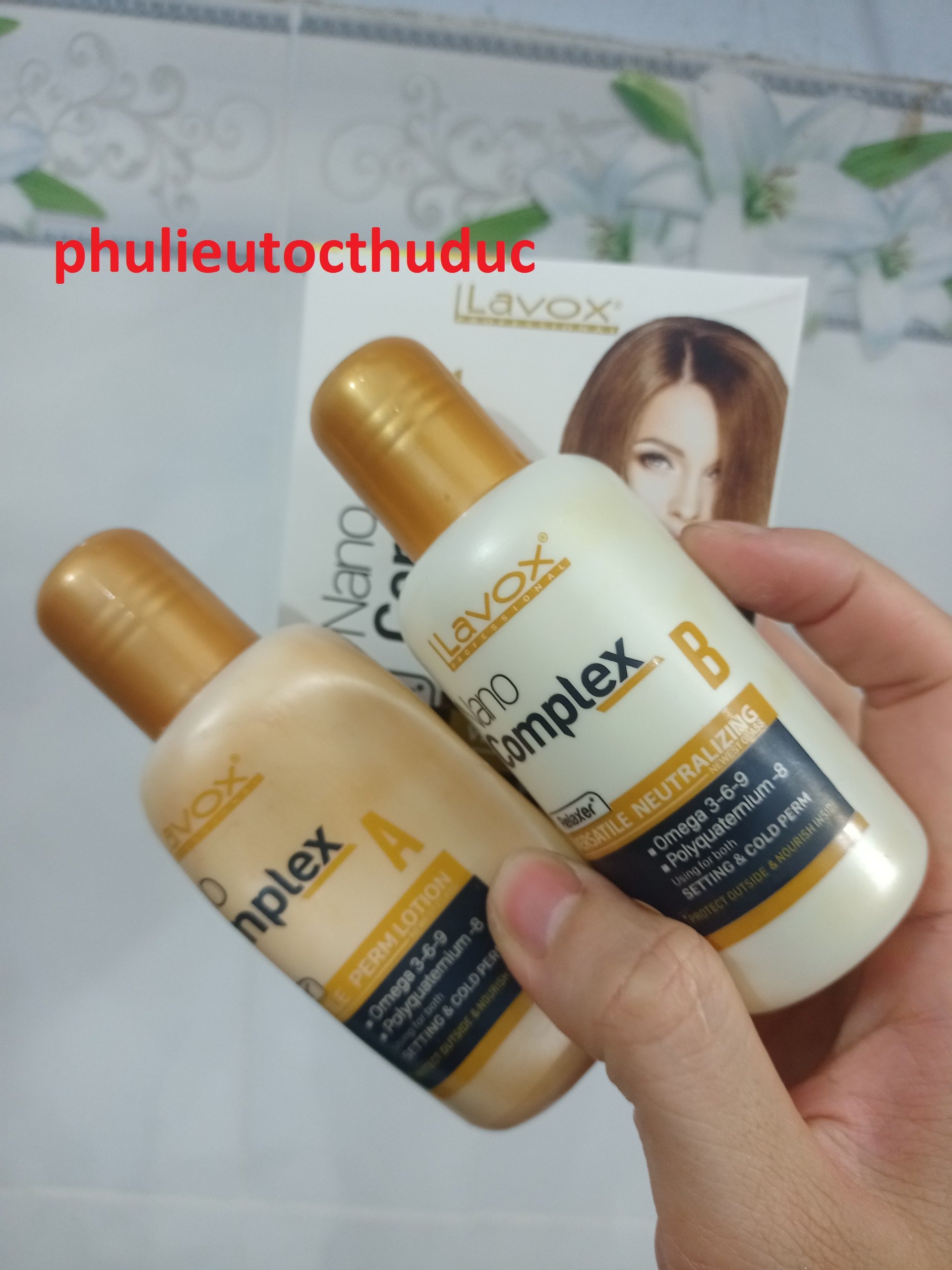 Dung dịch uốn lạnh vạn năng Lavox nano dưỡng tóc dùng để uốn tóc tại nhà mà không ra salon