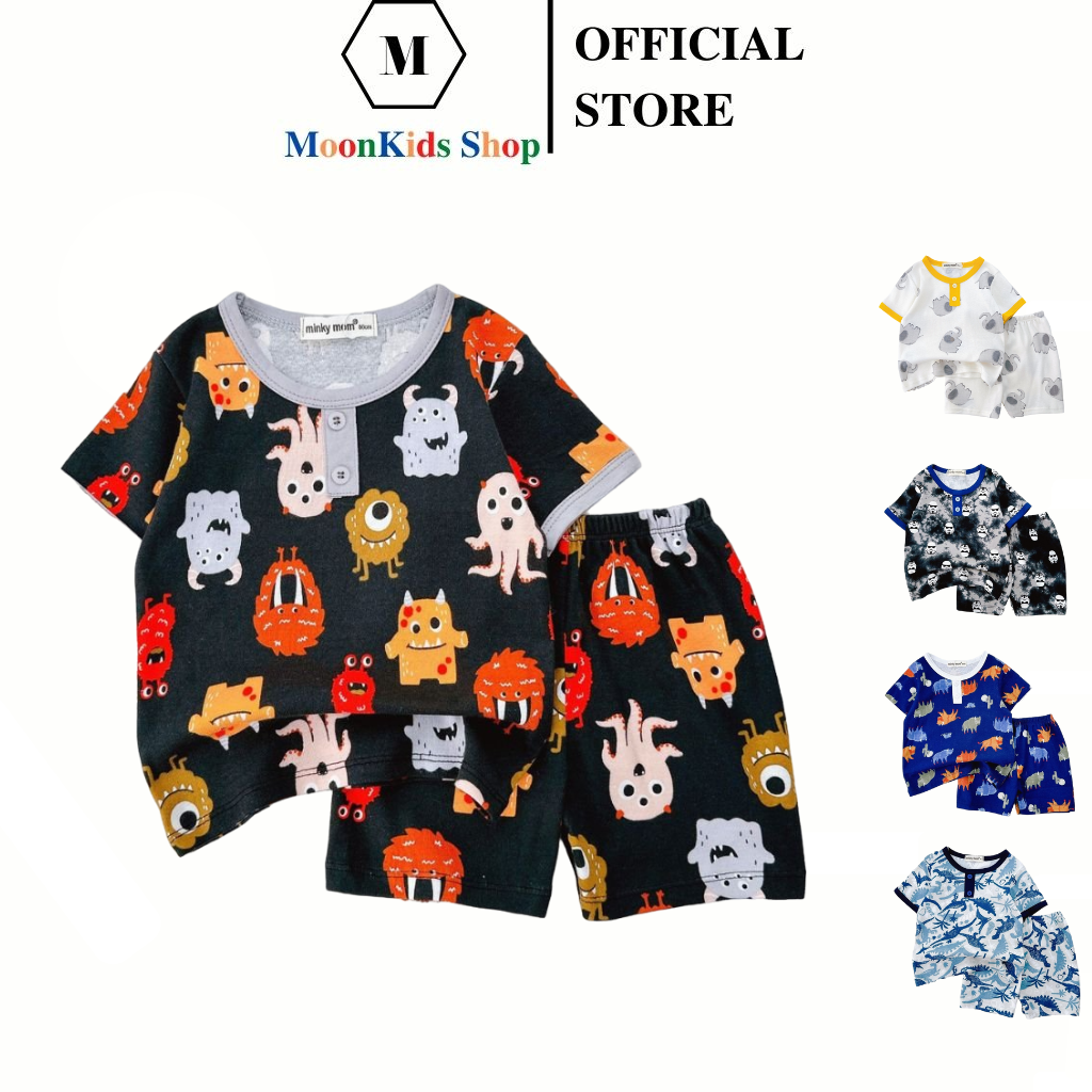 Quần Áo Trẻ Em -MINKYMOM chính hãng- Bộ cộc tay bé trai 100% BOZIP,bộ cộc tay cho bé,bộ cộc đùi minkymom cho bé,bộ sát nách cho bé,bộ cho bé,bộ mặc nhà cho bé,bộ cho bé,bộ cho bé gái,bộ quần áo bé trai,bộ quần áo bé
