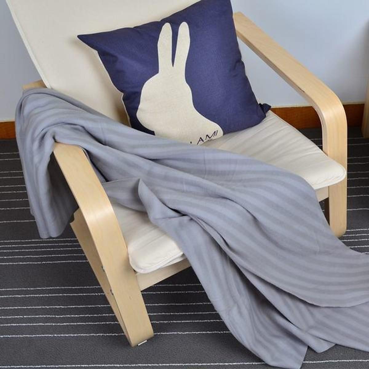 Chăn mền nỉ mỏng đắp văn phòng, du lịch siêu gọn nhẹ đắp cực ấm