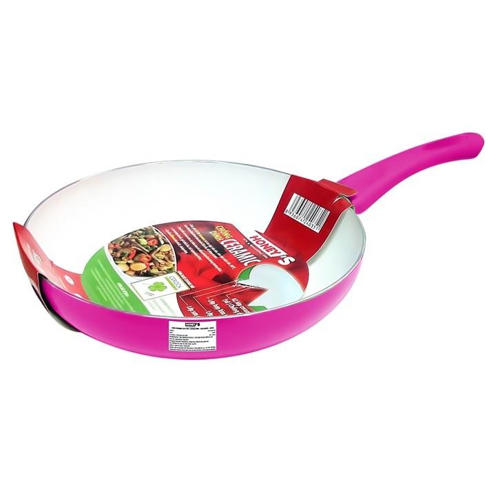 [HCM]Chảo Ceramic chống dính cao cấp Honeys - Giao màu ngẫu nhiên