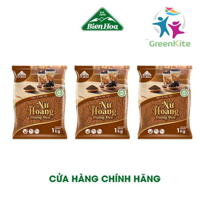 Combo 3 túi đường đen nữ hoàng 1kg