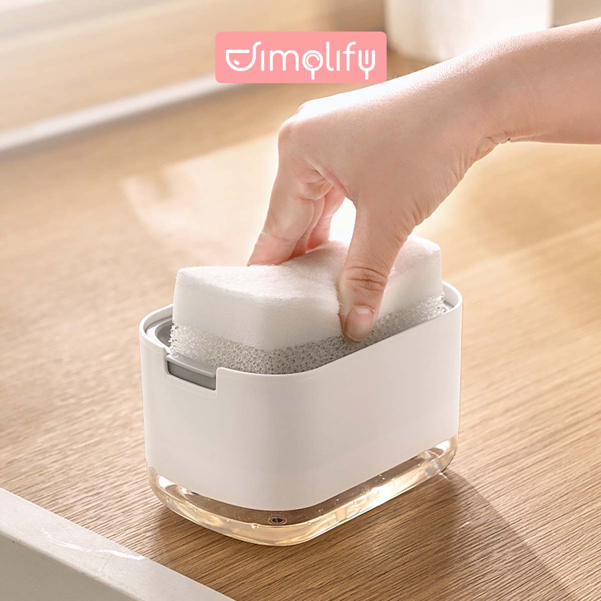 Hộp đựng nước rửa chén 2 tầng thông minh dung tích 300ml