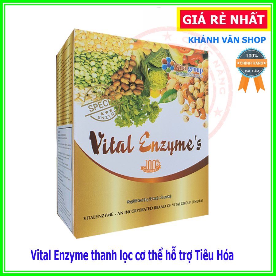 [Hoàn Tiền Giảm 10%]-[CHÍNH HÃNG] Vital Enzyme thanh lọc cơ thể hỗ trợ Tiêu Hóa bổ sung Enzyme tự Nhiên