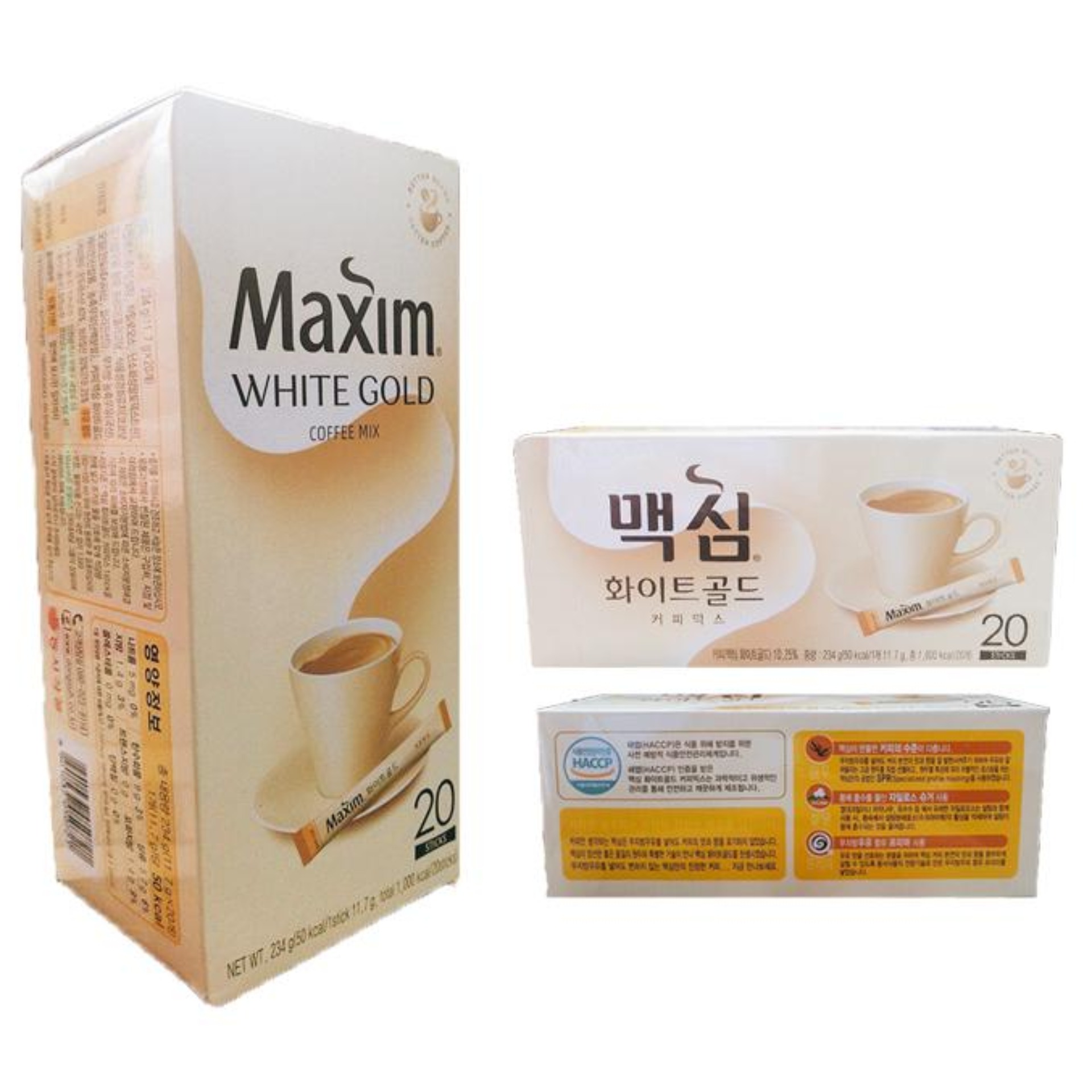 Cà phê hòa tan Maxim White Gold Hàn Quốc 20 gói - 240g
