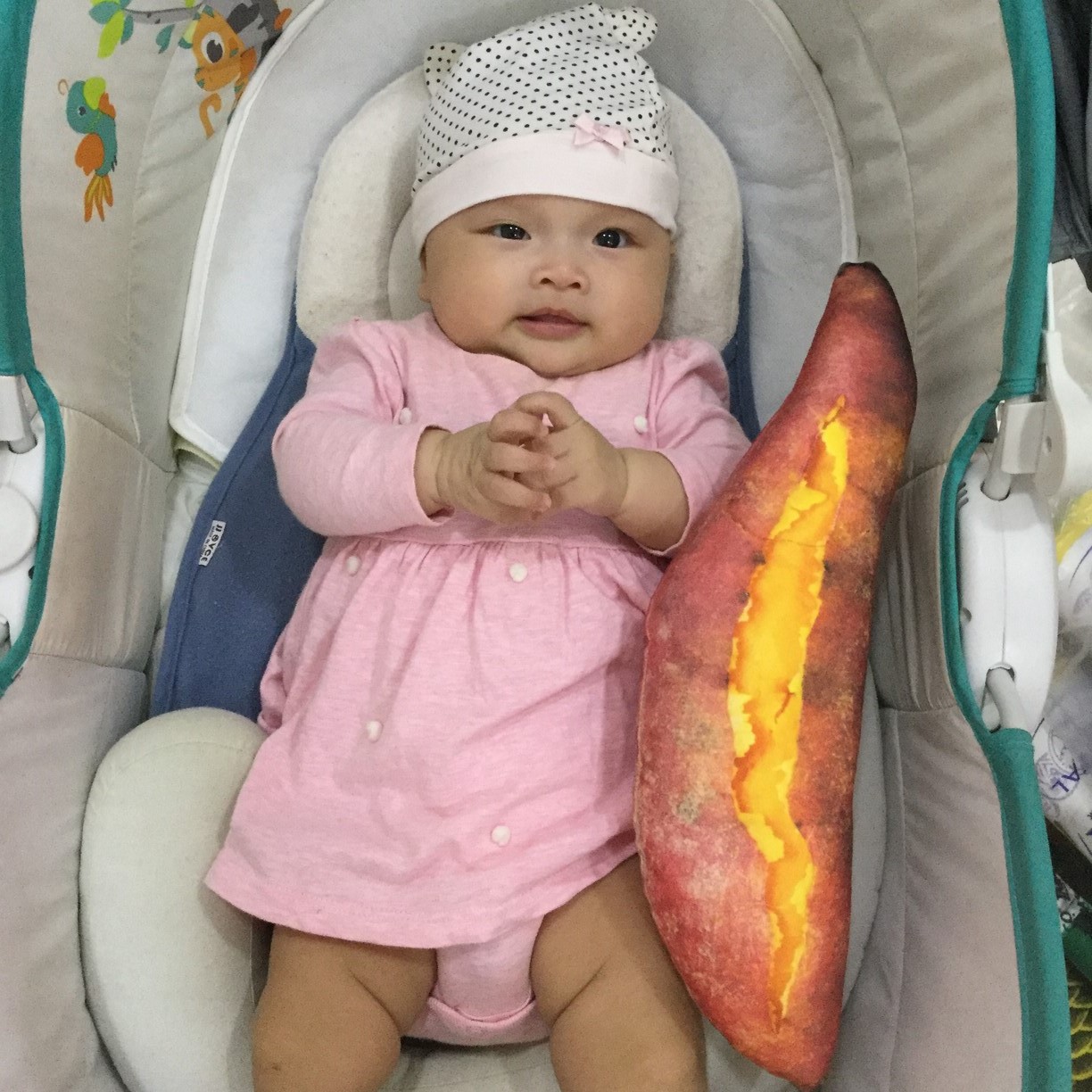 [HCM]Gối ôm 3D cho bé Loại 1 Khoai Lang 40cm