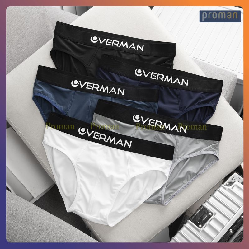 Quần lót nam tam giác thun lạnh overman chất thun lạnh tam giác co dãn 4 chiều sc08 - proman