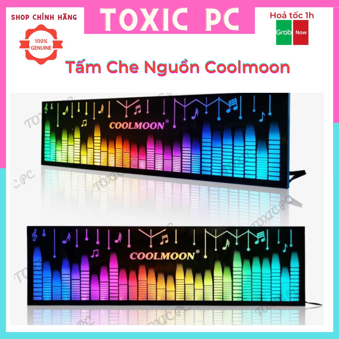 Cover che nguon, tấm che psu máy tính coolmoon led rgb - đồng bộ hub điều khiển