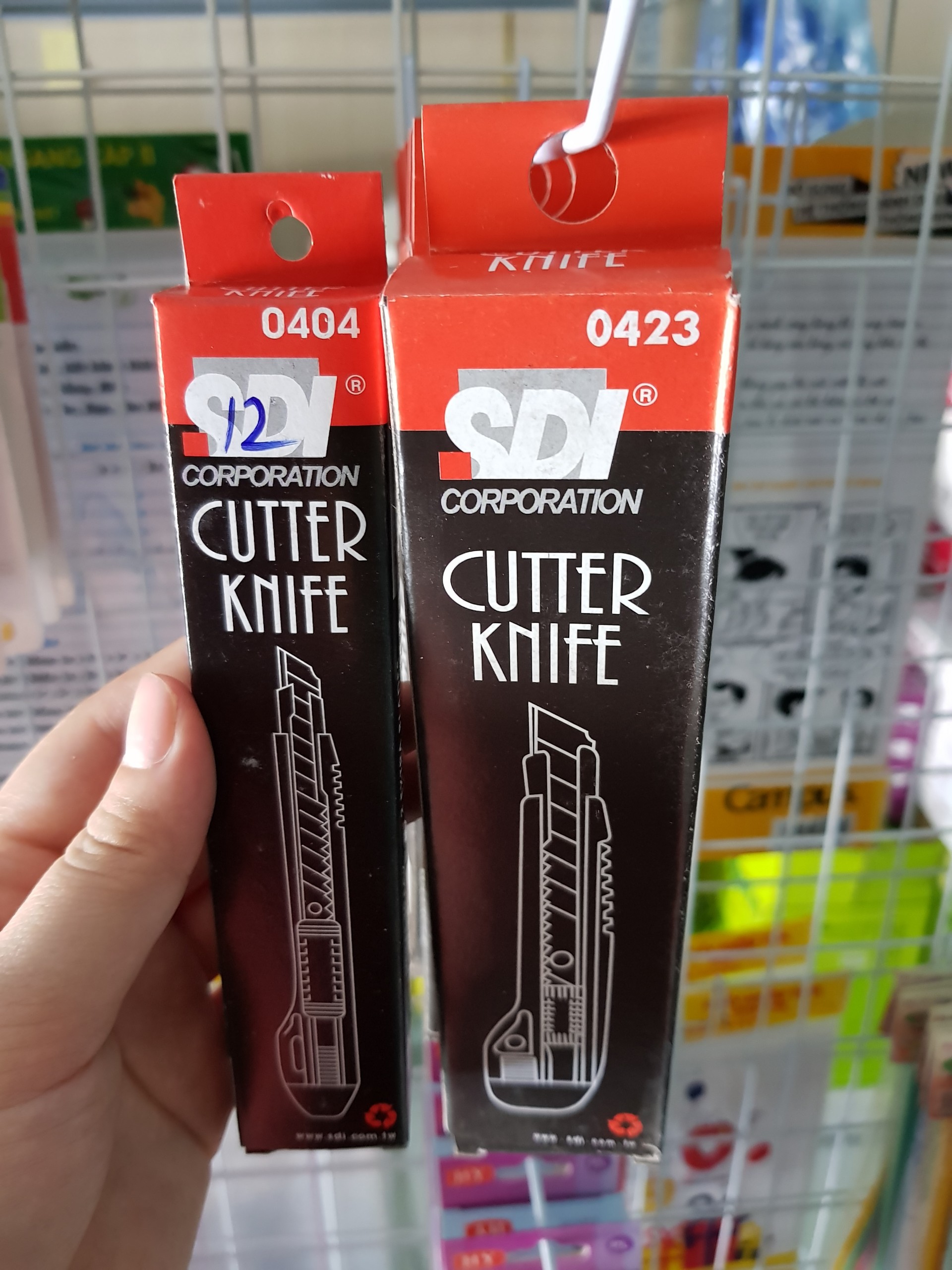 Dao Rọc Giấy 3 lưỡi SDI Lớn 0423/ Nhỏ 0404