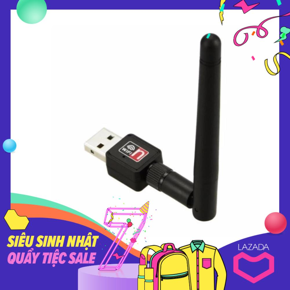USB thu WIFI chuẩn N có angten cho máy tính pc laptop tốc độ cao