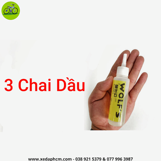 [HCM]Combo 3 Chai Dầu Tra Sên Xích Xe Đạp Bôi Trơn Xe Máy Wolfs Bicycle