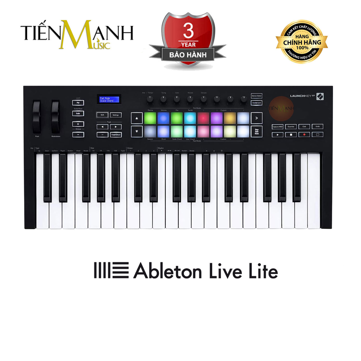 [Trả góp 0%] [Chính Hãng] Novation Launchkey 37 MK3 Bàn phím sáng tác - Sản xuất âm nhạc Producer Keyboard Controller