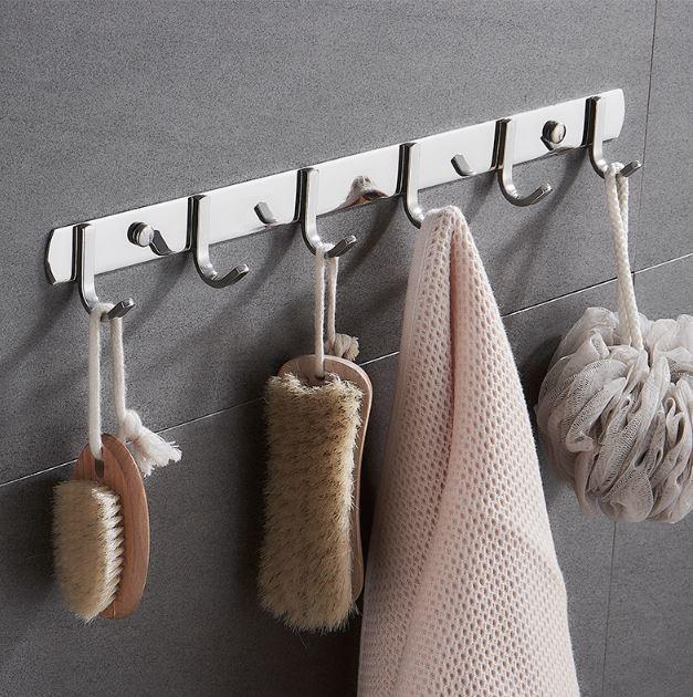 Móc Treo Quần Áo Gắn Tường CAO CẤP Bằng INOX 304 Siêu Bền, Không Gỉ, Móc Quần Áo Tiện Lợi NAYA - HOME BABY