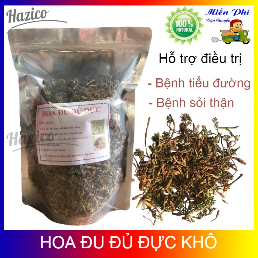 Hoa đu đủ đực khô Hazico giảm ho sốt , tốt cho tiêu hóa, kiểm soát đường huyết, giảm sỏi thận , giúp giảm cân hiệu quả