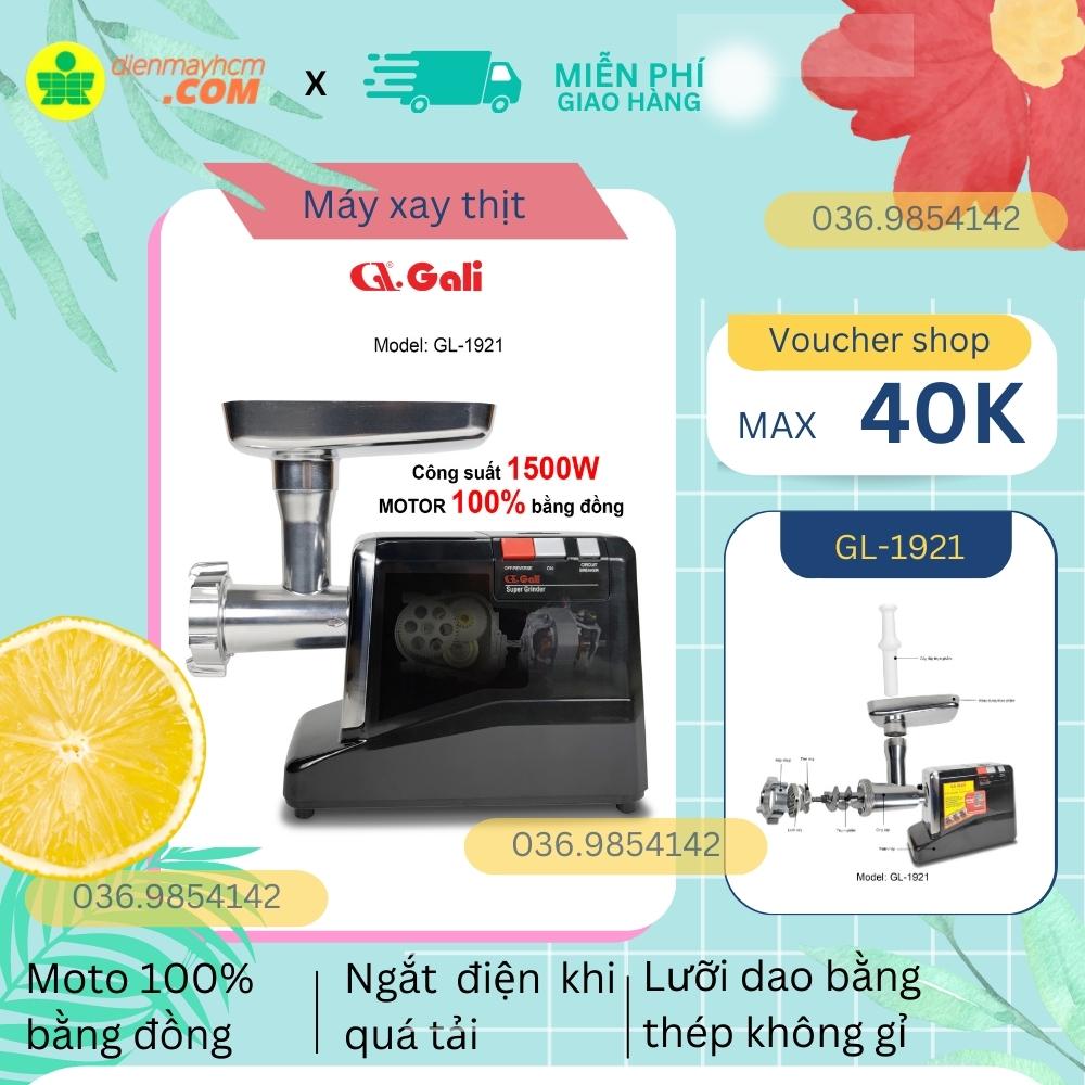 Máy xay thịt công nghiệp gali gl-1921 1500w 70kg thịt/h nhập khẩu bảo hành chính hãng tiêu chuẩn an toàn thực phẩm qcvn 12-3