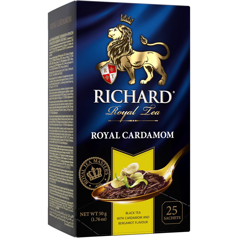 Trà Đen Túi Lọc Thượng Hạng Hiệu Richard Hương Bạch Đậu Khấu - Tea Richard Royal Cardamom