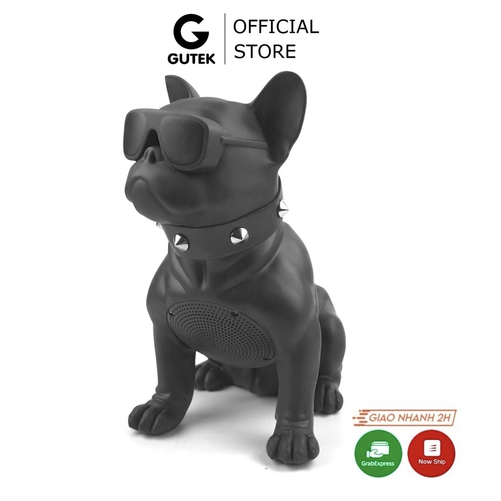 Loa bluetooth nghe nhạc siêu bass không dây Gutek CH-M10 hình con chó Bull