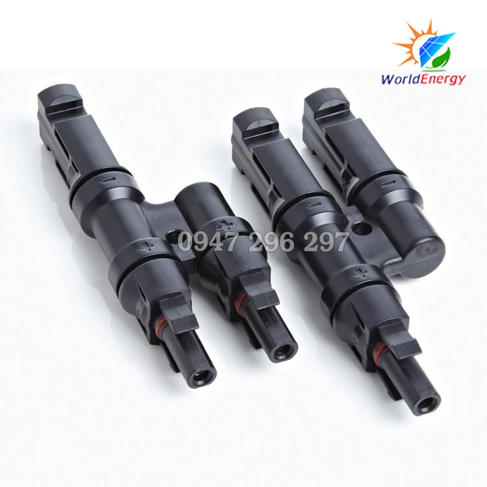 Cặp jack kết nối mc4 chữ t 2 vào 1