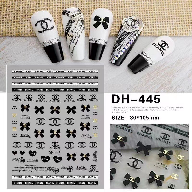 Sticker nail thương hiệu trang trí móng