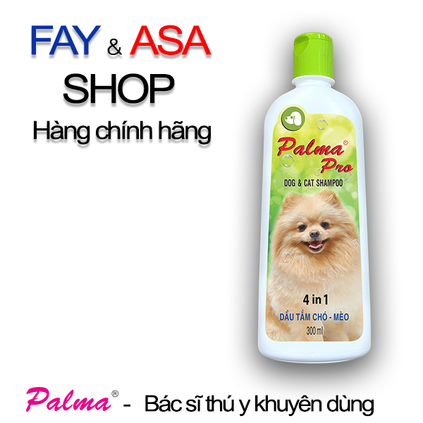 Dầu tắm chó mèo Palma Pro 500ml với 4 tính năng