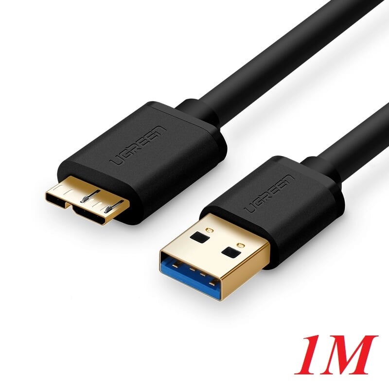 Ugreen 10841 1m màu đen cáp usb 3.0 sang micro usb 3.0 cho ổ cứng us130