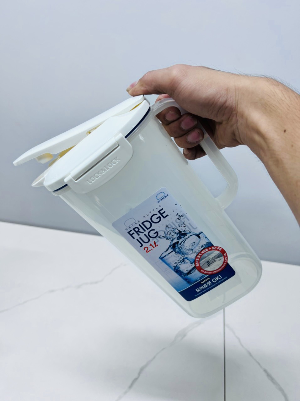 Bình đựng nước cao cấp spring fridge jug 2.1l lock&lock - freeship toàn quốc