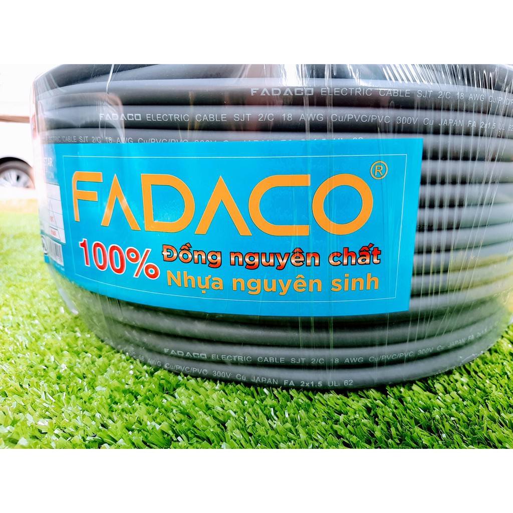 [HOT] Dây Điện - FADACO 2x1.0 - 2x1.5 - 2x2.5 - 2x4.0 - 3x1.5 - 3x2.5 - 3x4.0 Tròn Xám - Oval Mềm Sỉ (1 mét tới)