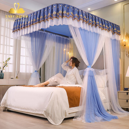 Màn khung ròng rọc kéo dây không khoan tường cao cấp EASY DREAM - Mùng ngủ hiện đại chống muỗi - kiểu dáng công chúa chống muỗi