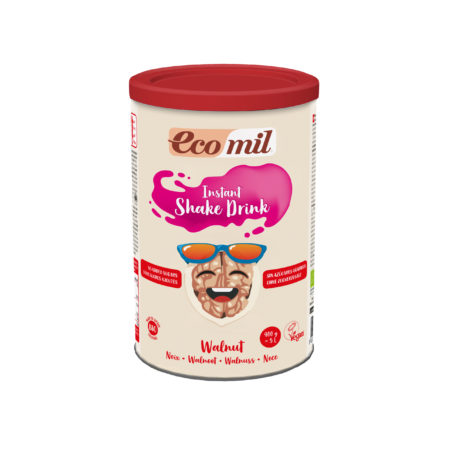 Bột quả óc chó hữu cơ 400g Ecomil Walnut Instant Shake Drink